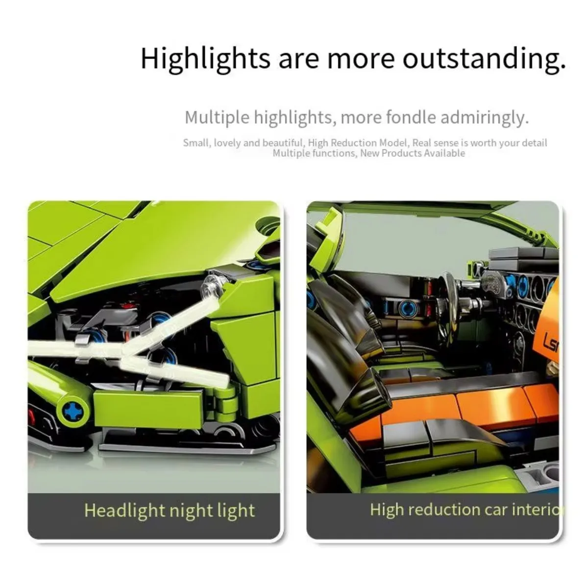 Technical Racing Sport Car Model Building Blocks City Mechanical Speed Vehicle Supercar Brick Puzzle Toys Kid Adult Gif