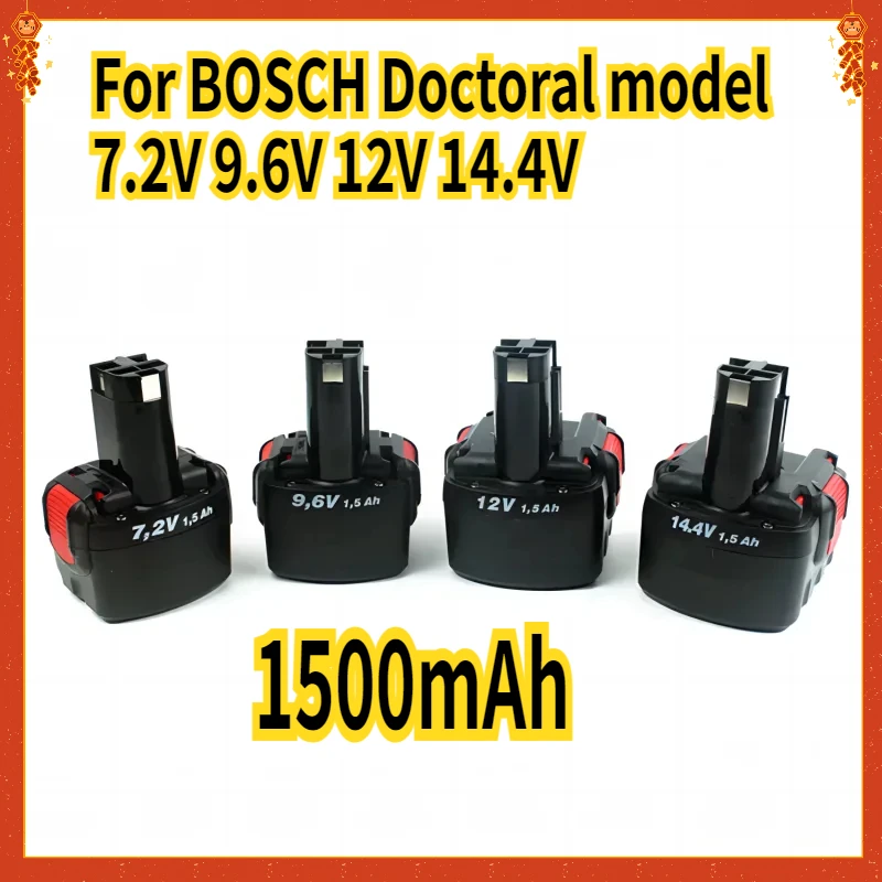 For BOSCH Doctoral Model 7.2V 9.6V 12V 14.4V Rechargeable Drill Hand Drill Pistol Drill Nickel-chromium Battery