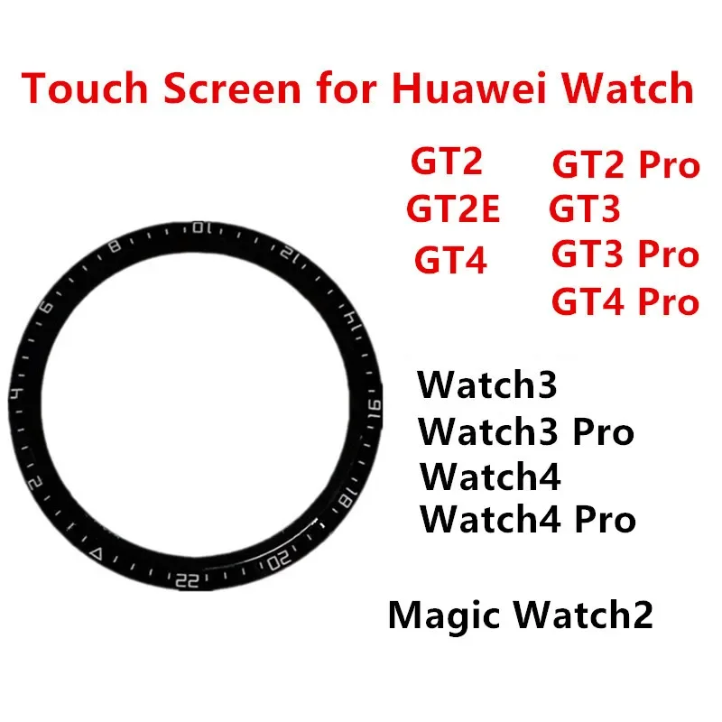 Front Glass For HUAWEI Watch GT4 3 GT2 GT 2 Pro E Watch 4 3 Honor Magic 2 Touch Screen LCD Display Outer Panel Repair Parts