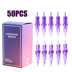 50/100PCS Professional #10 Standard Tattoo Needles Cartridge 3RL 7RL 7RS 5RM 7RM 9RM 9M1 Disposable Brow Makeup Tattoo Needles