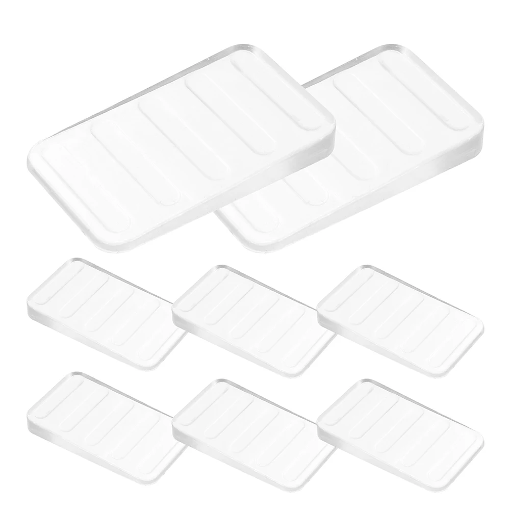 

8Pcs Compact Clear Furniture Leveling Shims Plastic Stabilizers for Home Furniture Leveling Shims Toilet Shim Plastic Shim Wedge