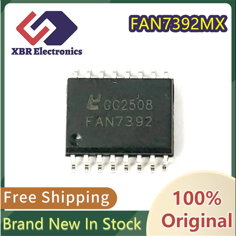 

(10/50 pieces) FAN7392MX FAN7392 SOP-16 Gate Driver IC Chip, Brand New Original, In Stock