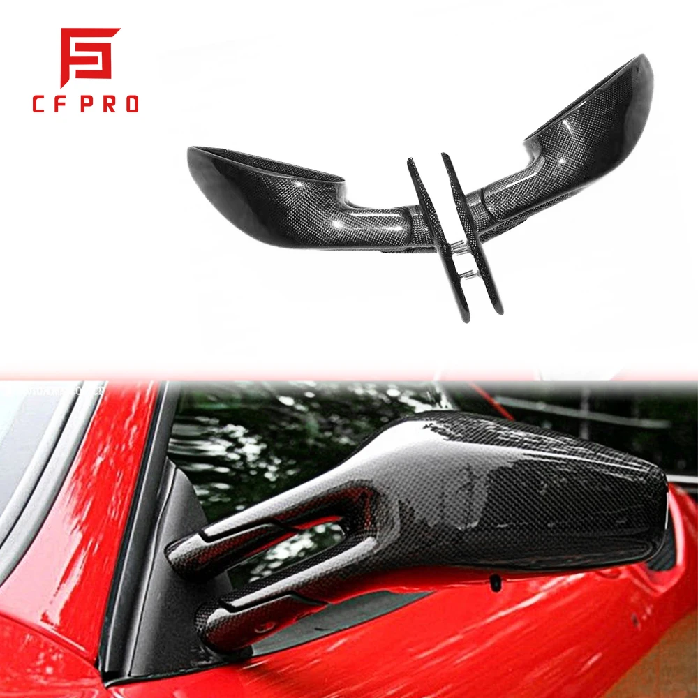 Carbon Fiber Rearview Car Mirror Cover For Ferrari F430 Rearview Mirror Cover Replacement Parts Accessories