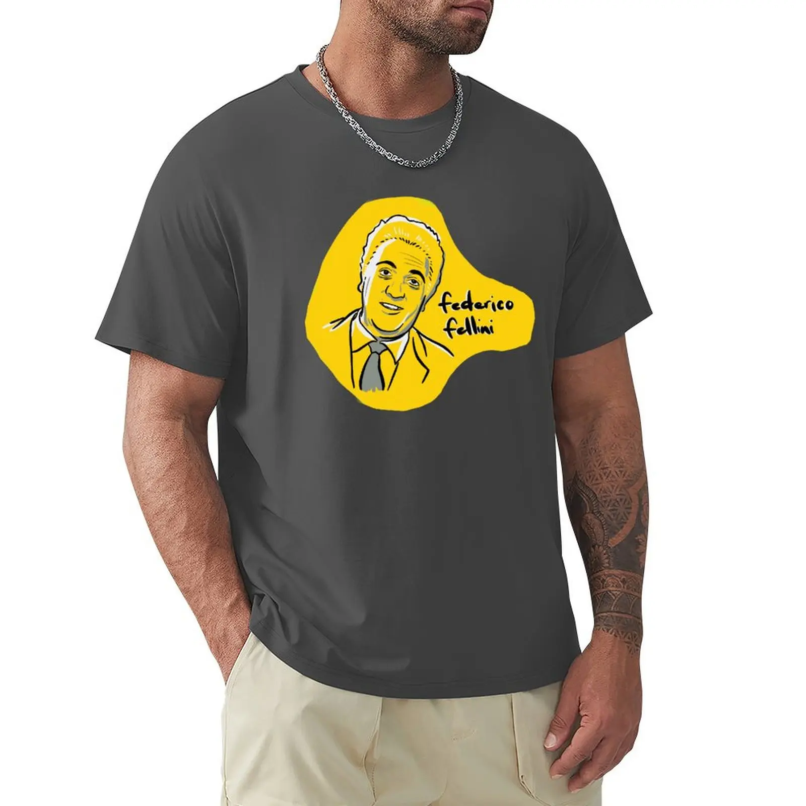 

Federico Fellini T-Shirt blacks shirts graphic tees vintage oversized t shirt men