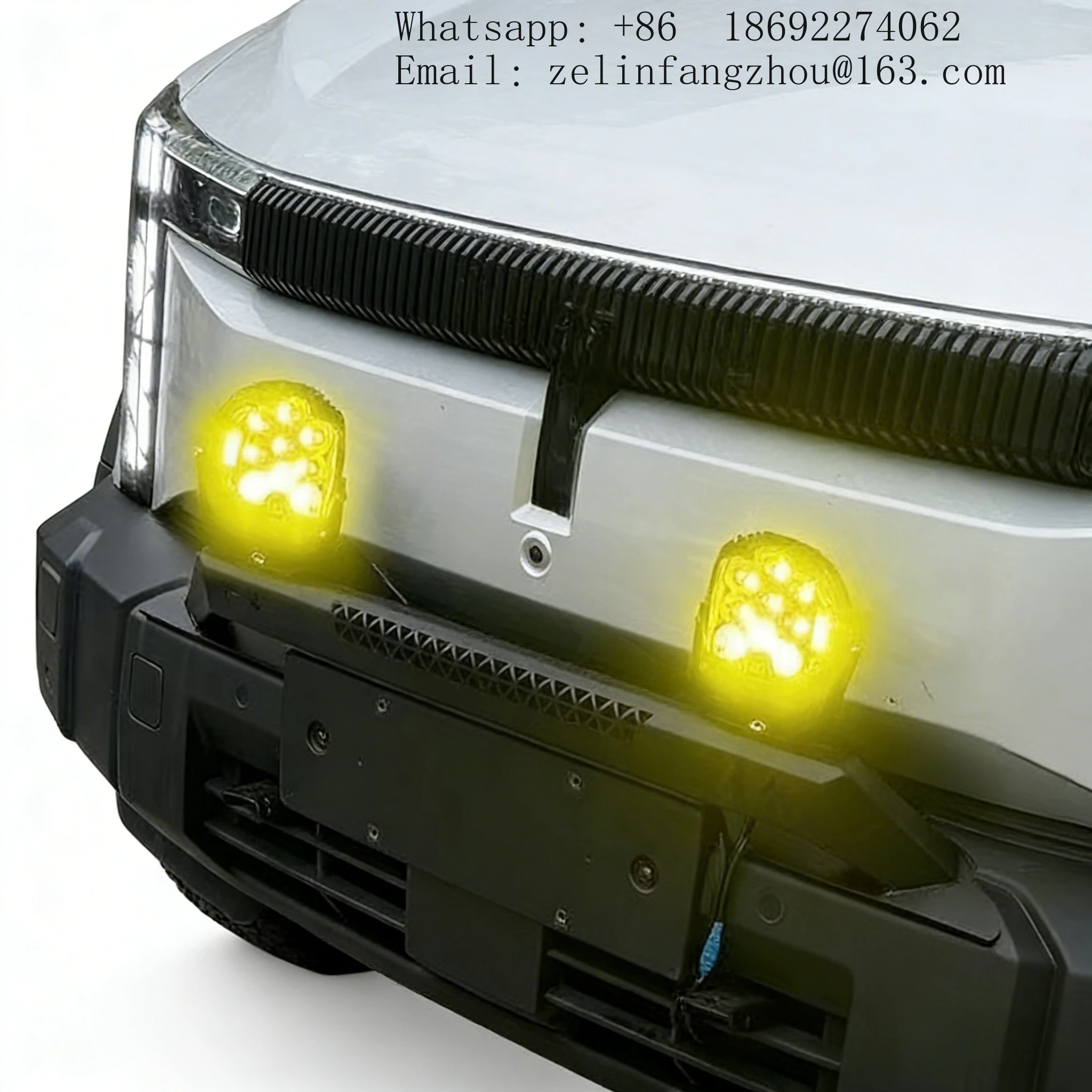 

New Upgrade Steel Front Bumper Spotlight Bracket Bull Bar w/ LED Light For Chery ICAR-03 Jaecoo J6 Off-Road Heavy Duty Bolt-On