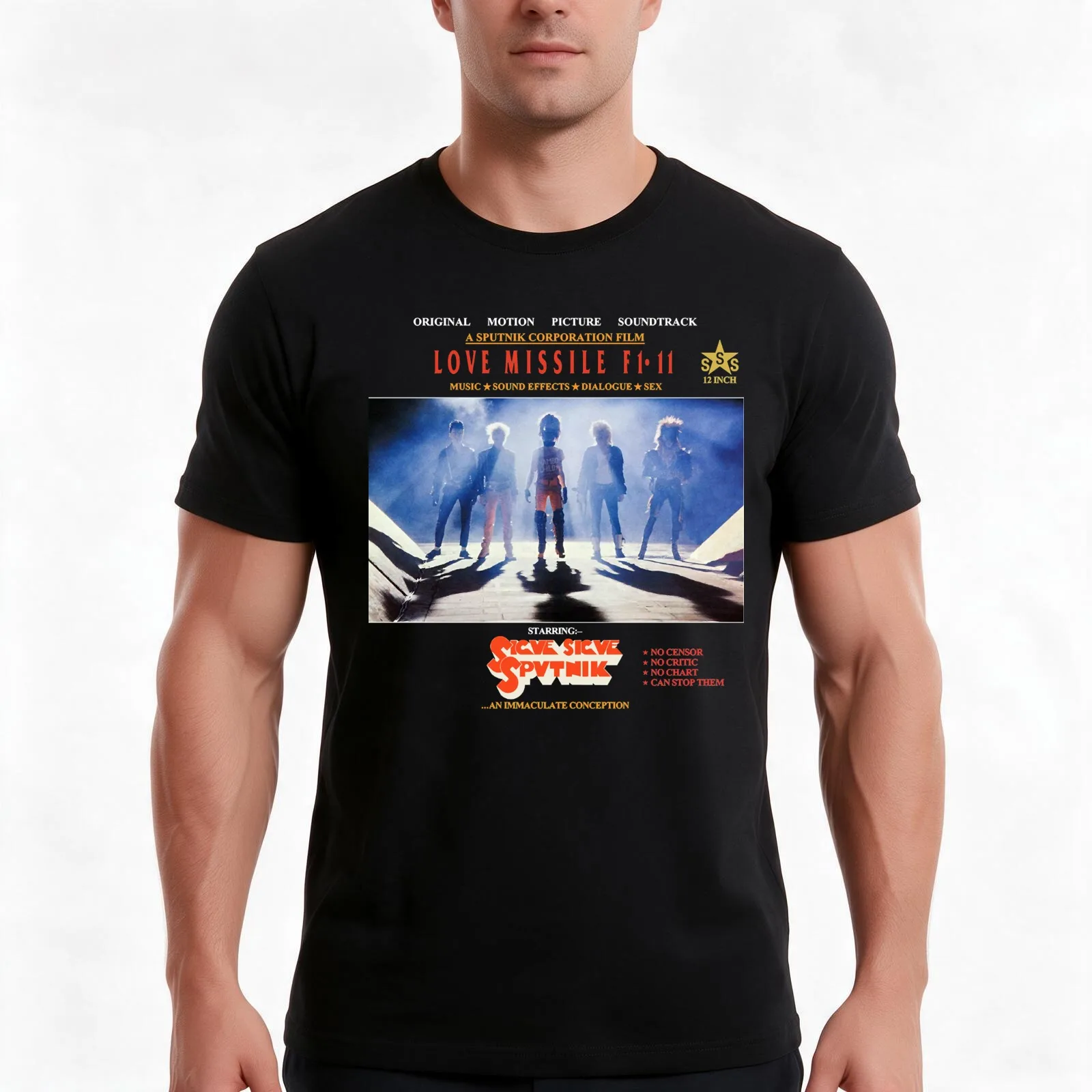 Sigue Sigue Sputnik - An Immaculate Conception T-Shirt, Summer Casual Cotton Tee, Oversized Streetwear Tops, Unisex Men Women