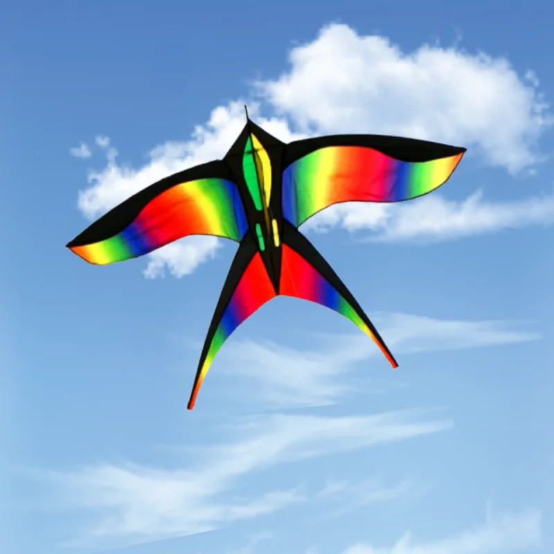 free shipping rainbow bird kites for kids giant kite outdoor games parachute inflatable toys sports windsock Gaori kyen flying