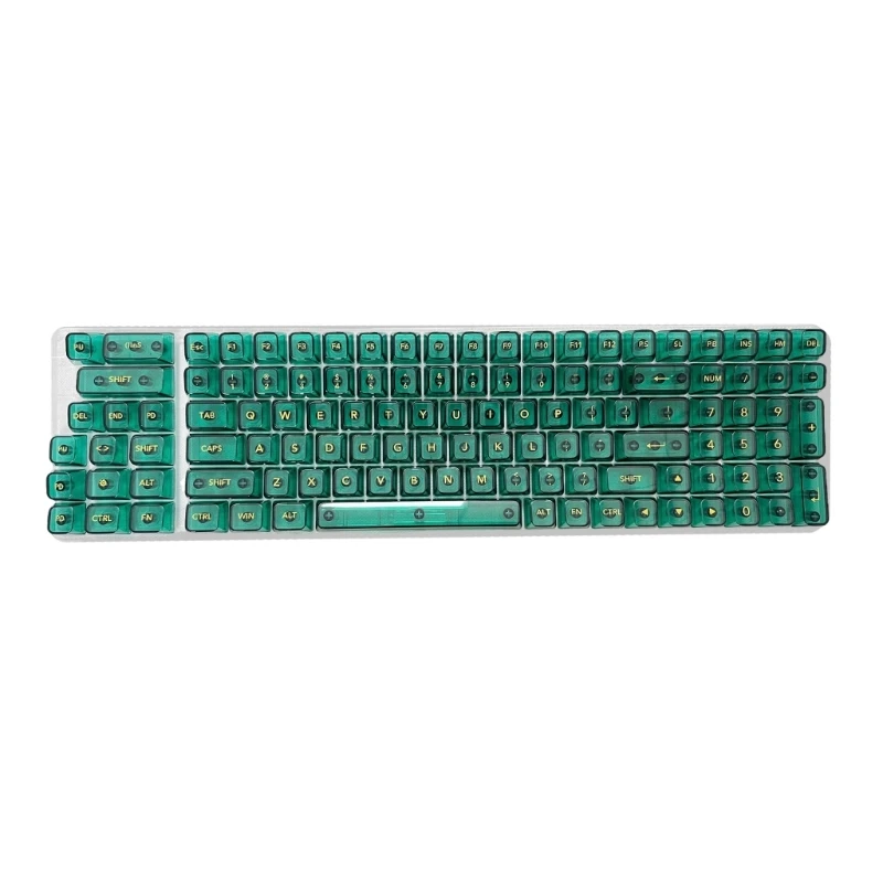 OEM Clear Green Keycap 115Pcs Backlit Keycaps for Mechanical Keyboard Drop Shipping