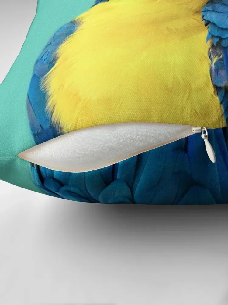 Macaw Parrot in Blue Throw Pillow Sofa Cushions Christmas Covers For Cushions pillow