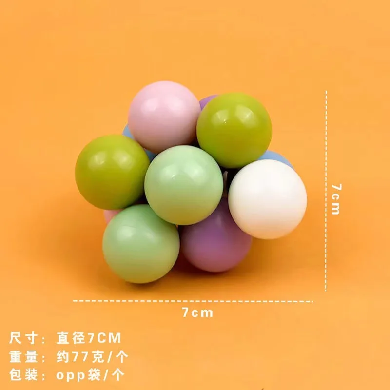 Bolas de irritabilidad atómica, alivio del estrés Macaron de Color, juguetes sensoriales antiestrés para adultos, ejercicios de manos para niños
