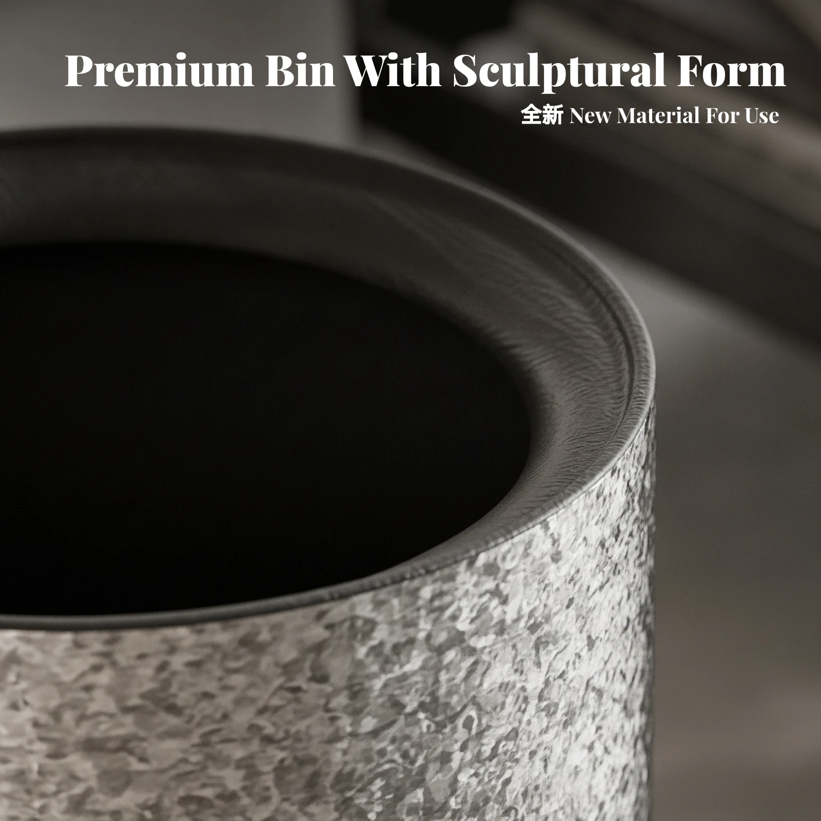 Trash Bin with Inner Inner Can Double-Layer Open Top Trash Bin Cylindrical Wastebasket Plastic Waste Container Compact