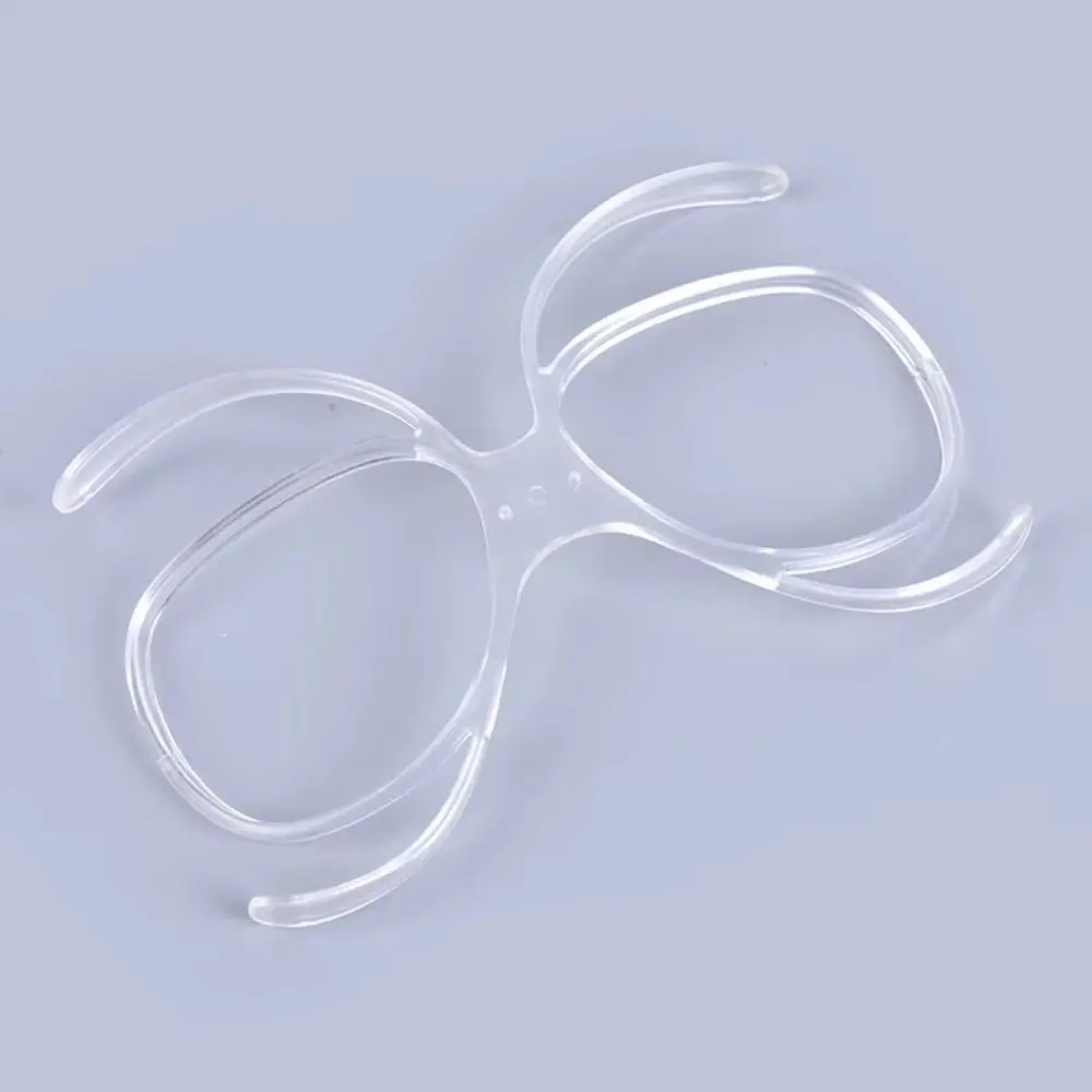 Portable Transparent Ski Goggles Butterfly Clip Insert PC Myopia Frame Optical Adaptor Durable Myopia Glasses Frames