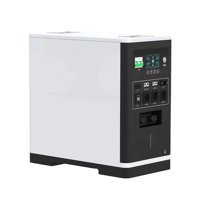 all-in-one 6.6kwh LiFePO4 lithium-ion battery 5000w/6200w solar generator with MPPT controller 