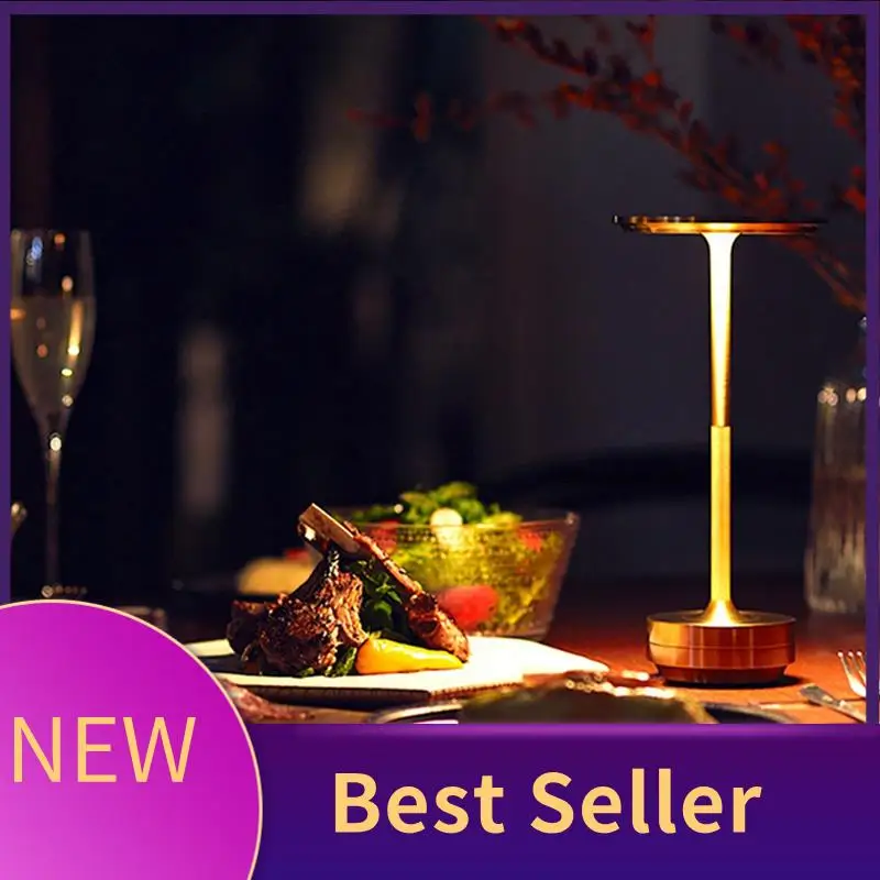 

Simple Charging Desk Lamp Restaurant Bar Desk Lamp USB Desk Lamp Portable Charging Touch Gold