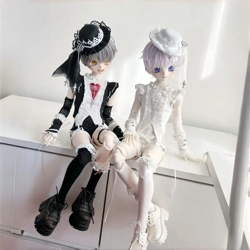 1/4 Doll's Clothes Suit for 40 To 45cm Bjd Doll Handsome Cool Clothing Set Toys Dress Up Play House Doll Accessories, No Doll