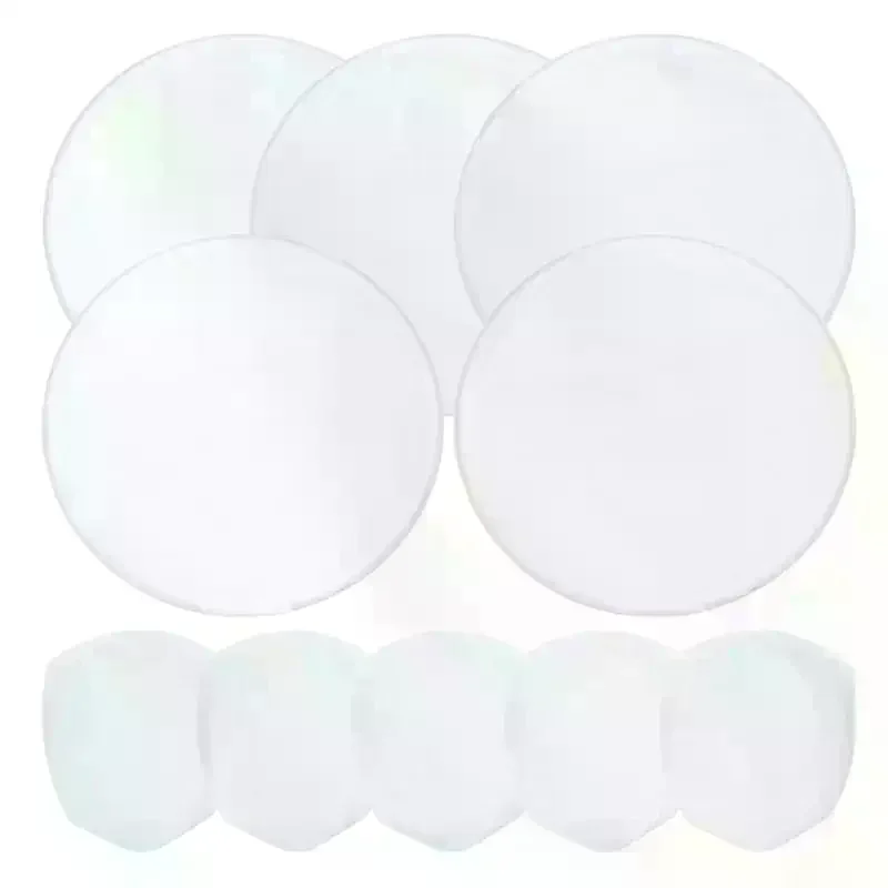 Folding Fan Simple Circular Performance Portable Round Hand Woman Foldable Blank Handheld