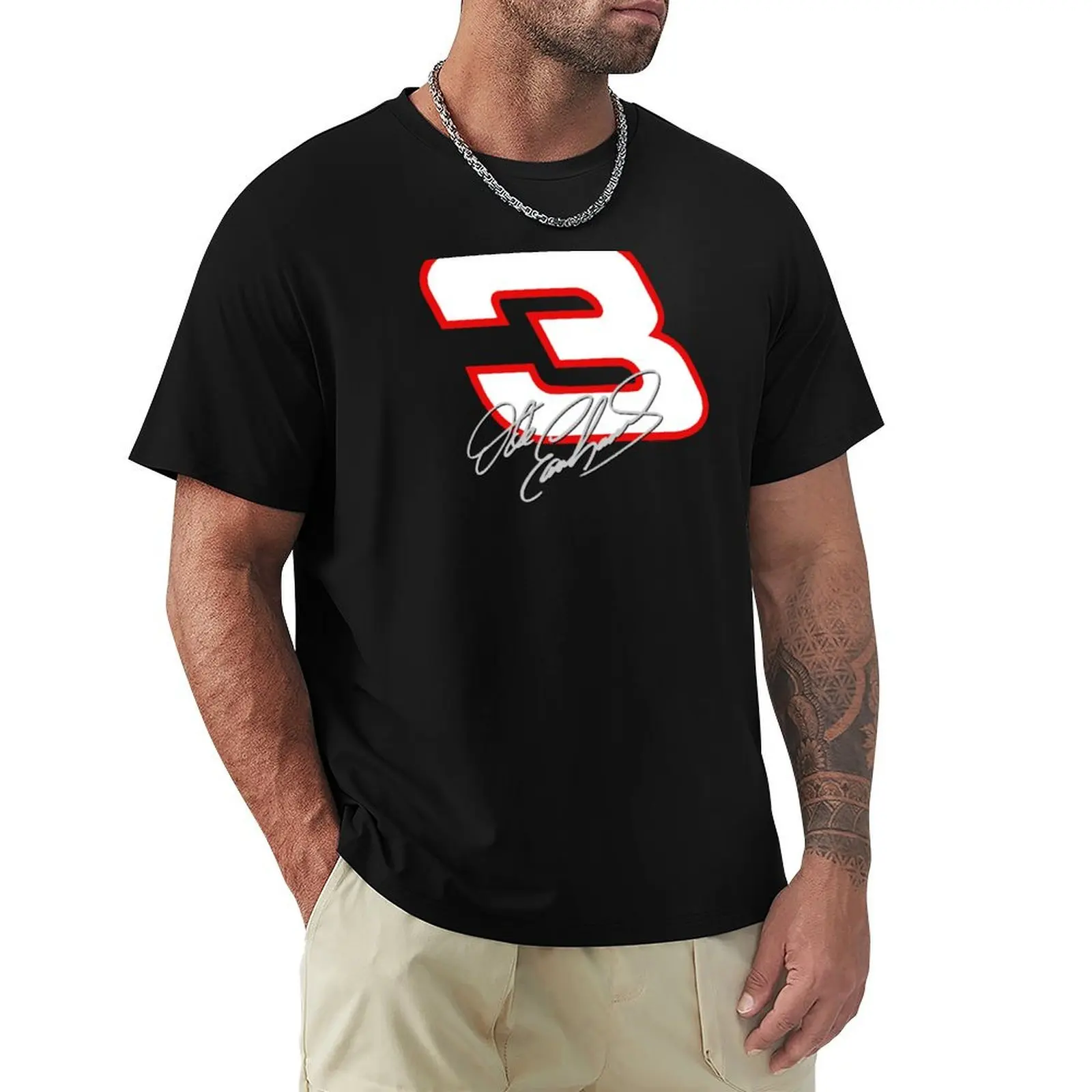 EARNHARDT SR. T-Shirt Plus Size Summer Short Sleeve T-Shirt