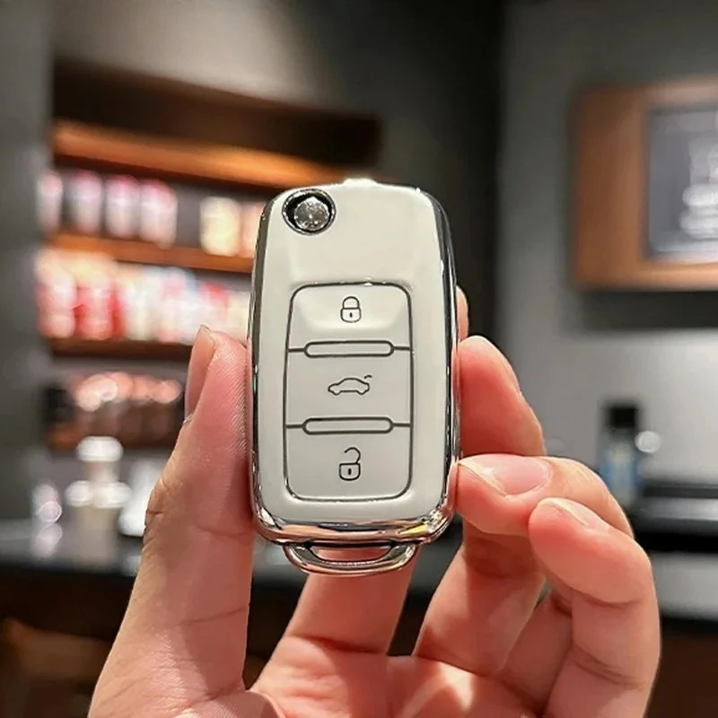 

Tpu Car Key Case Keys Full Cover Protection Shell Bag for VW Volkswagen Polo Tiguan Passat Golf Jetta Lavida Skoda Octavia