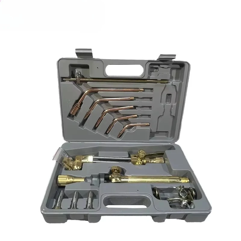 مجموعة مشاعل لحام نحاسية متينة مع لهب قابل للتعديل - شعلة غاز احترافية من SIOGEE
