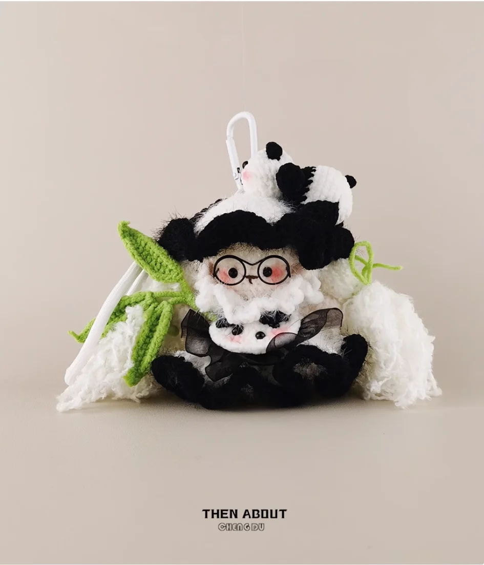 Cross-dressing lamb panda cute cute plush doll bag pendant bag pendant gift