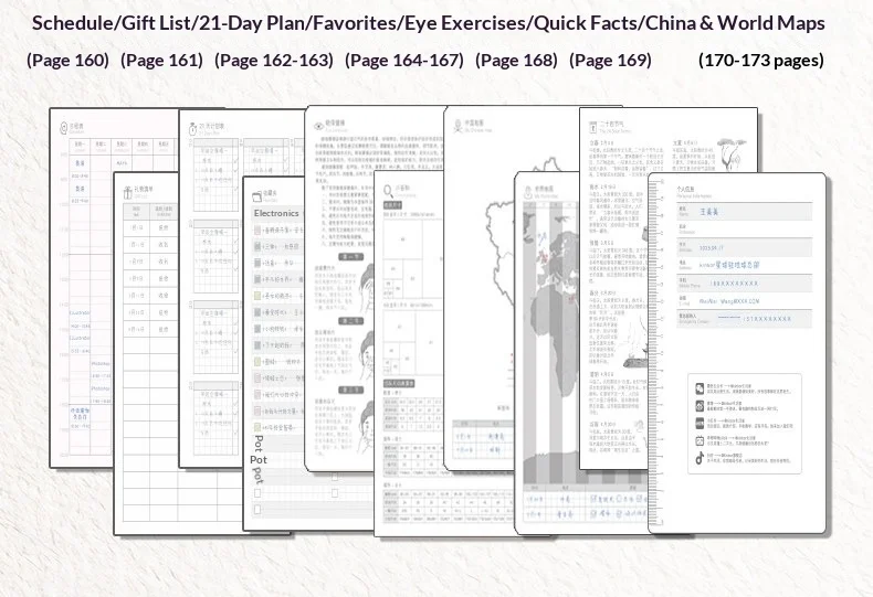 Kinbor Wochenplaner, Notizbuch, unbedingt erforderlich, Agenda, Zeitplan, täglich, monatlich, Tagebuch, Buch, tragbar, Rekord, Tagebuch, Plan, Notizblock, Schreibwaren – Detail 19