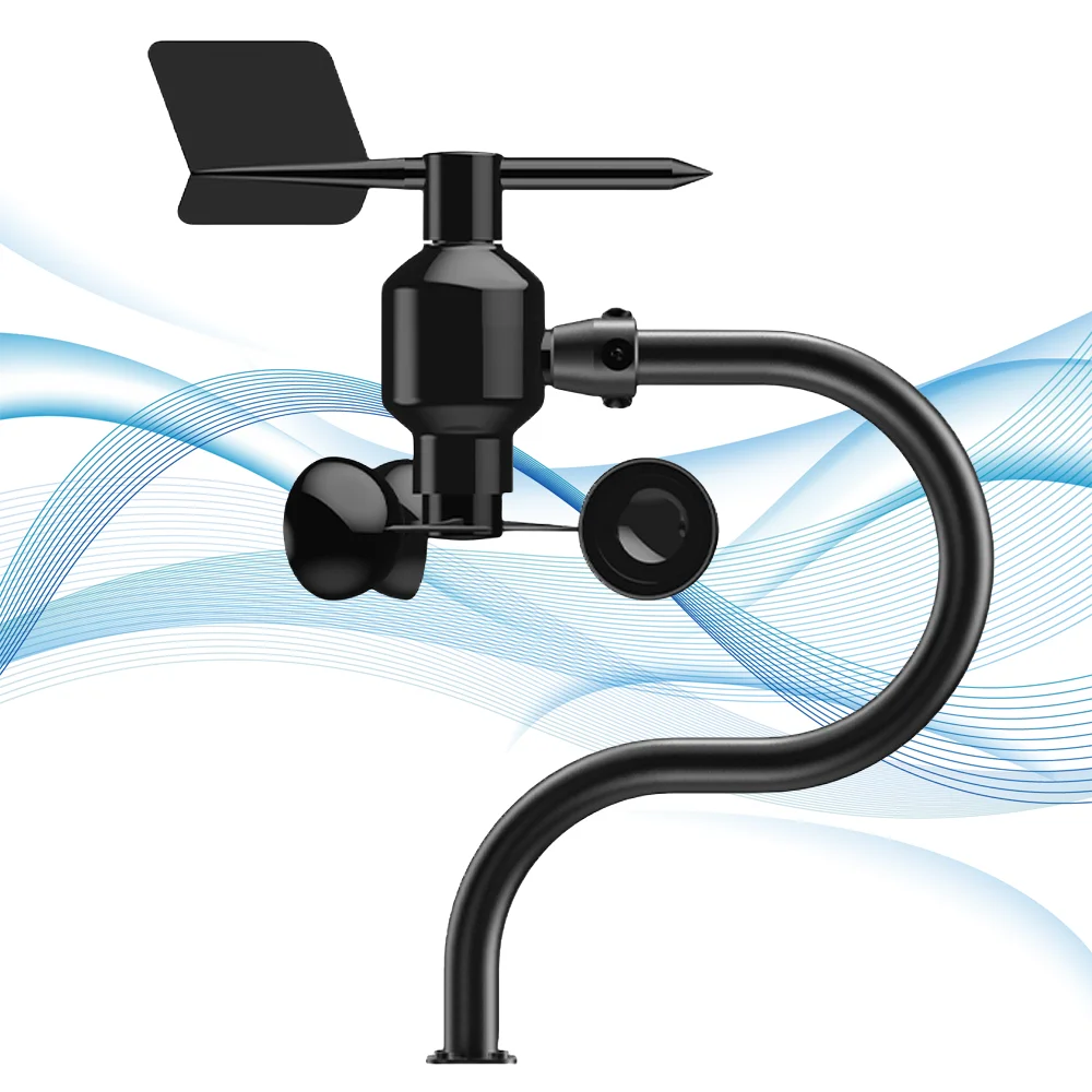0-60m/s Wind Speed Sensor Polycarbon 360° Wind Direction Transmitter Agricultural Weather Station Monitoring Transmitter
