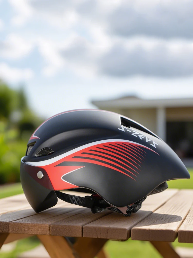 AliExpress S-ZEUS Bicycle Helmet With Goggles,Riding cycling helmet Tricycle, Road Bike, man and woman racing bike, tt helmet Hat Casco