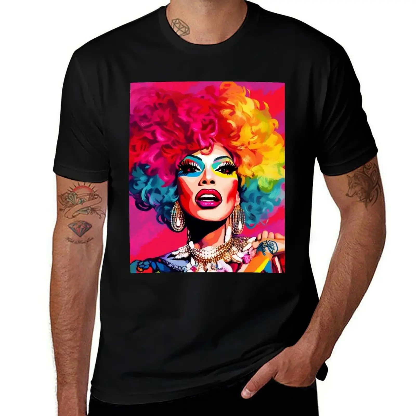 

LGBTQIA+ Pride Month Drag Queen T-Shirt printed t shirts for man t shirt men 100% cotton luxury brand