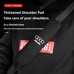 Car seat belt shoulder cover flap fur cover for Audi A3 Q5 Q3 Q4 A4 B8 B7 A6 C7 A5 A7 A8 RS3 RS4 RS5 RS6 Auto parts