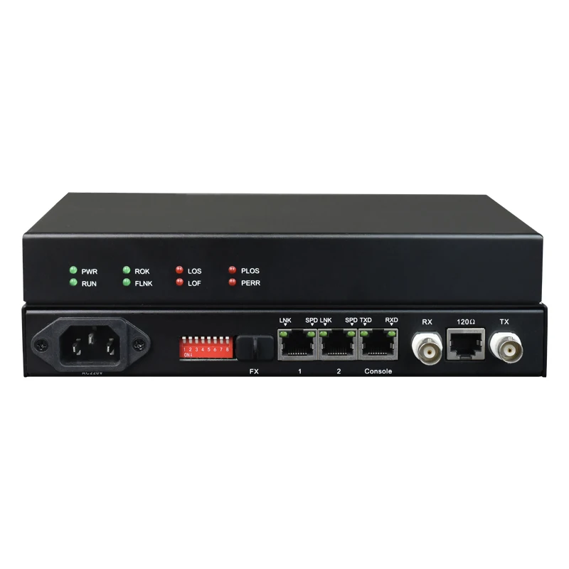 TDMoIP E1 V.24 V.35 E1 Tdm عبر IP Single E1 TDM عبر محول إيثرنت IP