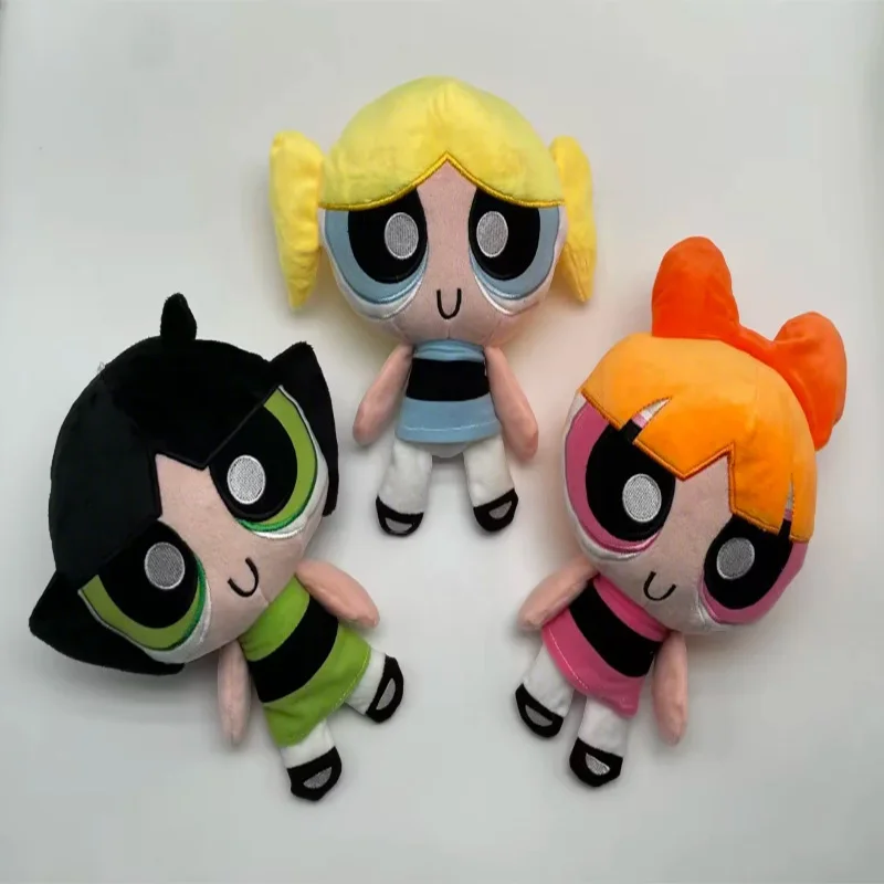 

20Cm The Powerpuff Girls Plush Doll Cute Girly Heart Cartoon Blossom Buttercup Bubbles Plush Doll Decoration Toy Gift