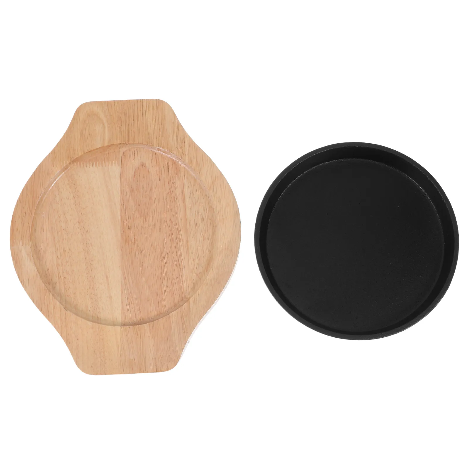 

Thickened Round Steak Grill Pan Cast Iron Bbq Plate for Stovetop Gas Induction Cooking Even Heat Distribution Grill Griddle
