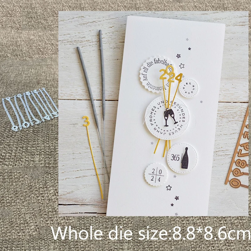 

XLDesign Craft Металлический трафарет, режущий штамп 0-9 Цифровая палочка, украшение для скрапбукинга, высечка для альбома, бумажные карты, ремесло, тиснение