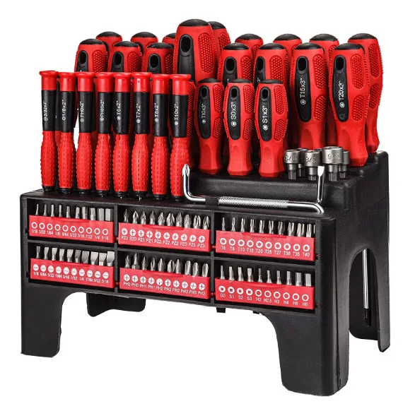 

Suitable for100PCS screwdriver combination set, household 100-piece set, precision screwdriver magnetic tool set