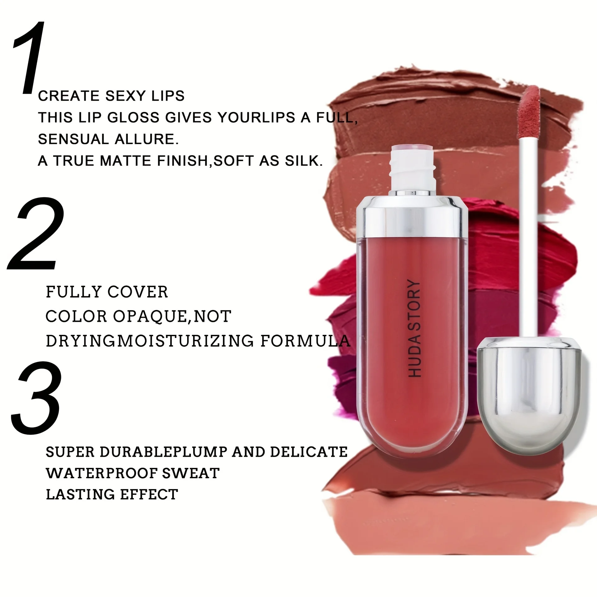 Trucco per le donne Lucidalabbra liquido, Stick labbra impermeabile da donna Lucidalabbra Macchia Trucco Duraturo Macchia labbra Liner Rossetto Trucco labbra