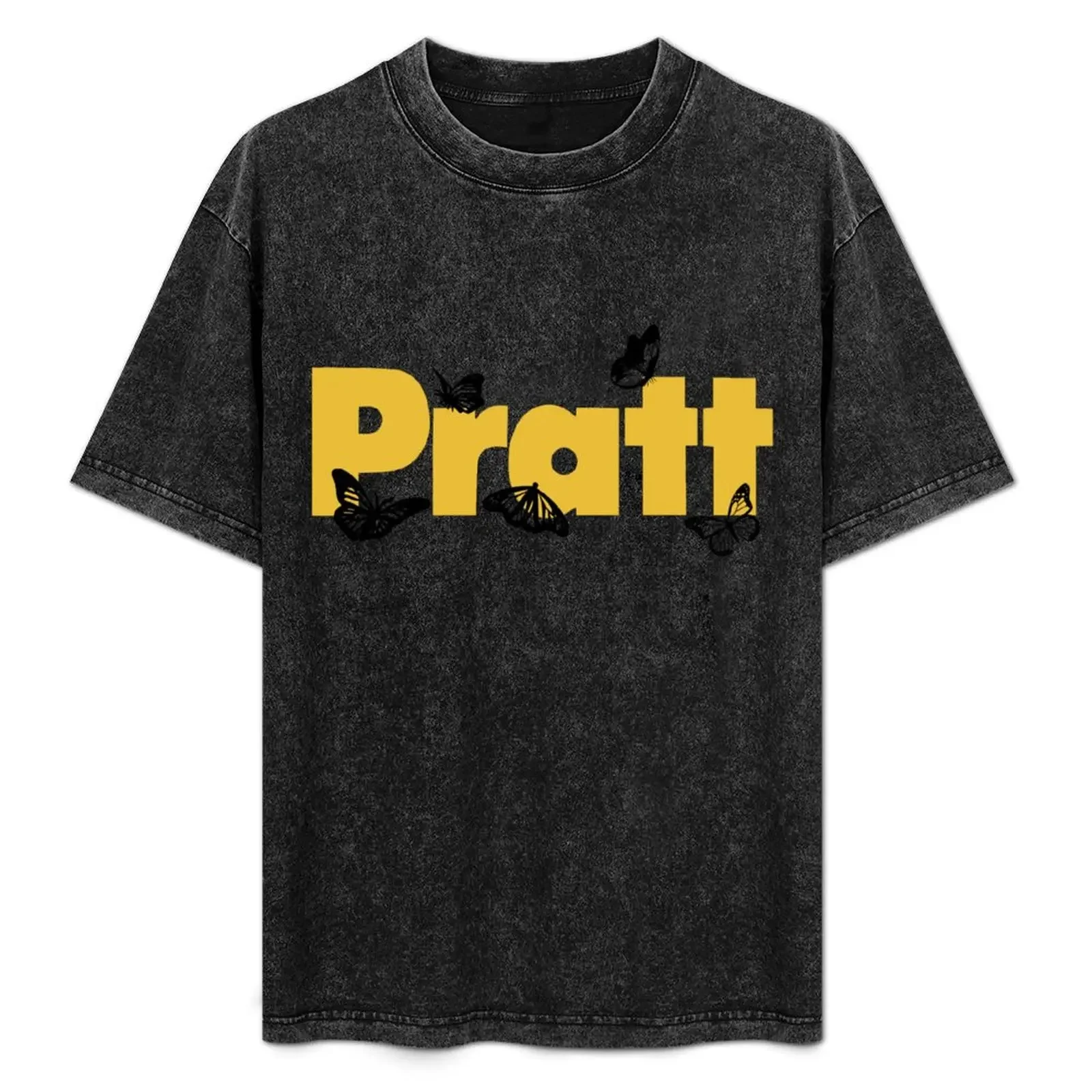 

Pratt Institute Butterfly Logo T-Shirt valentines clothes cotton graphic tees luxury designer men clothes