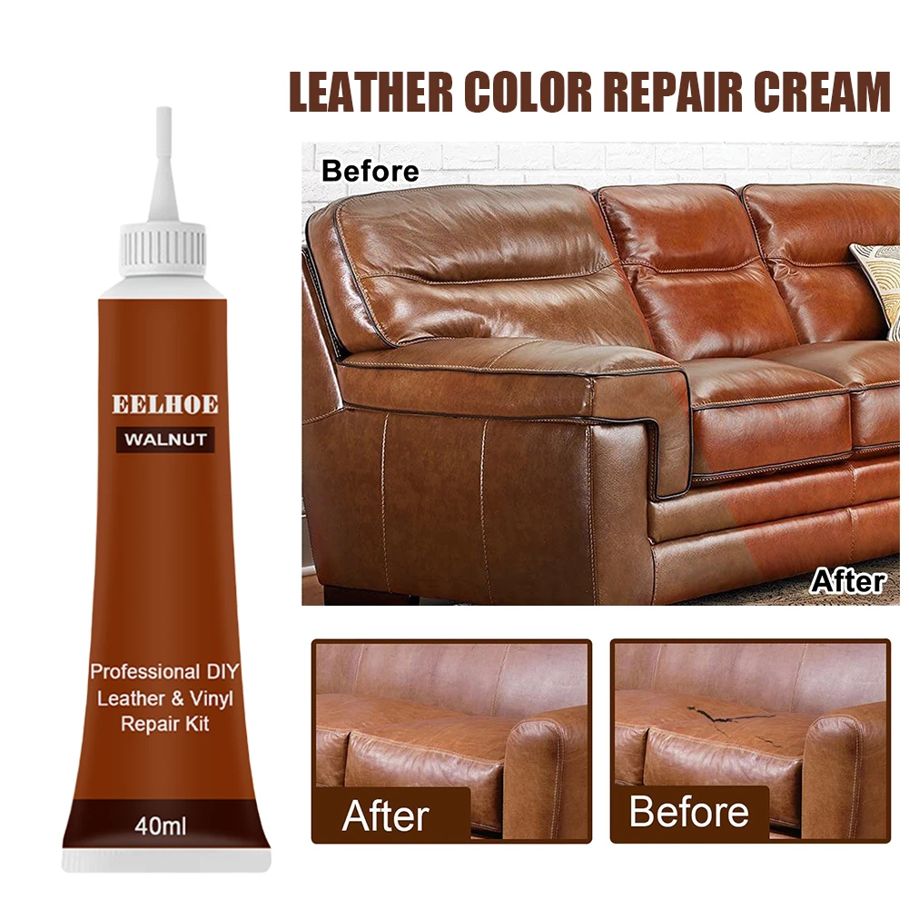 Car Repair Scratches Crack 20ML/40ML/50ML Sofa Leather Colour Repair Cream Leather Complementary Refurbish Paste for Car Seat