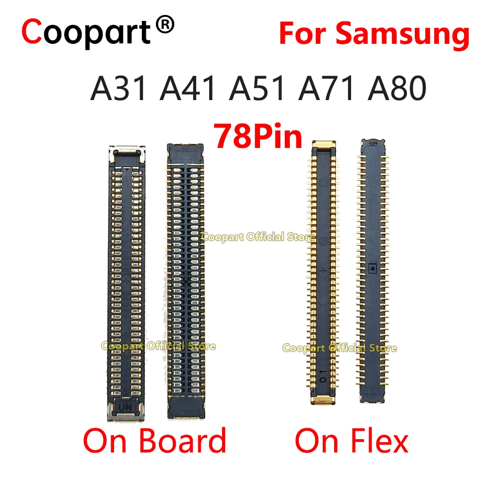 Para Samsung Galaxy A31 A41 A51 A71 A80 pantalla LCD puerto conector FPC en placa base/Cable flexible