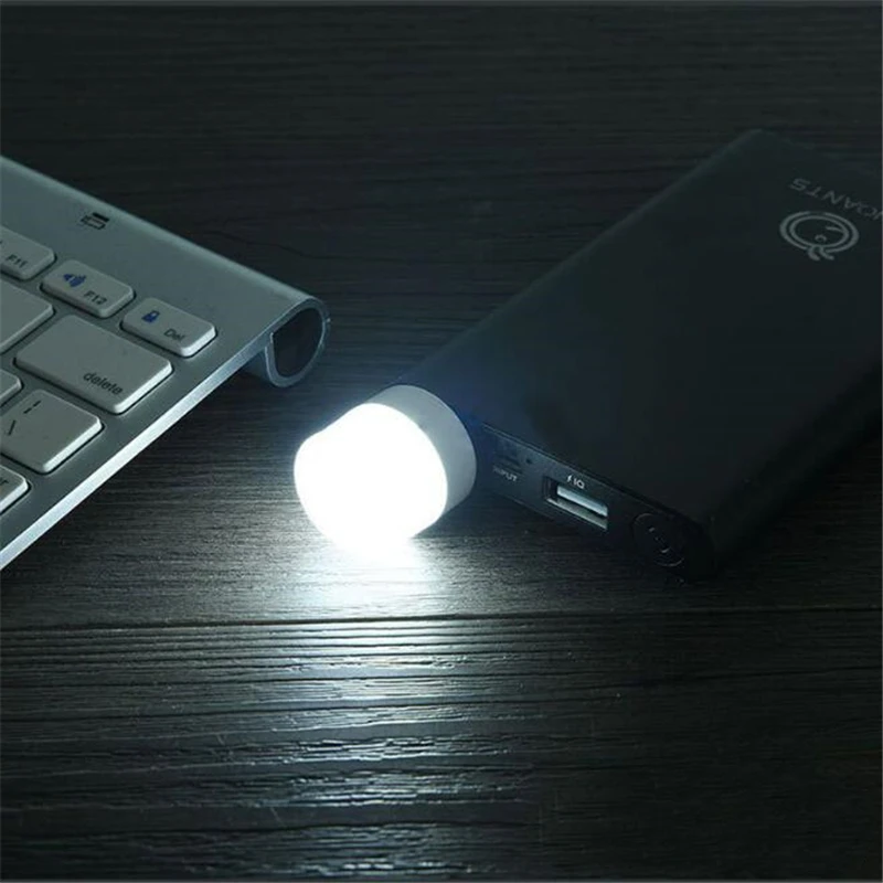 Wholesale Pocket Mini LED USB Night Light Lamp For Power Bank Charging USB Book Lights Small Round Reading Eye Protection Lamps