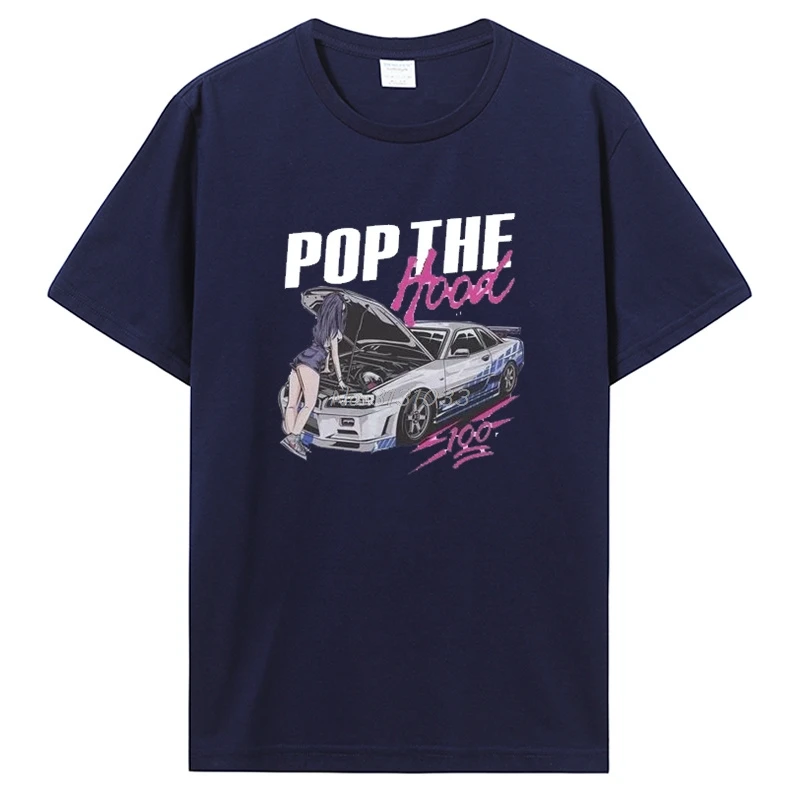 تي شيرت Formula Racing Cars (أزرق كحلي) تي شيرت للرجال من القطن الناعم تي شيرت للرجال تي شيرت كاجوال #3