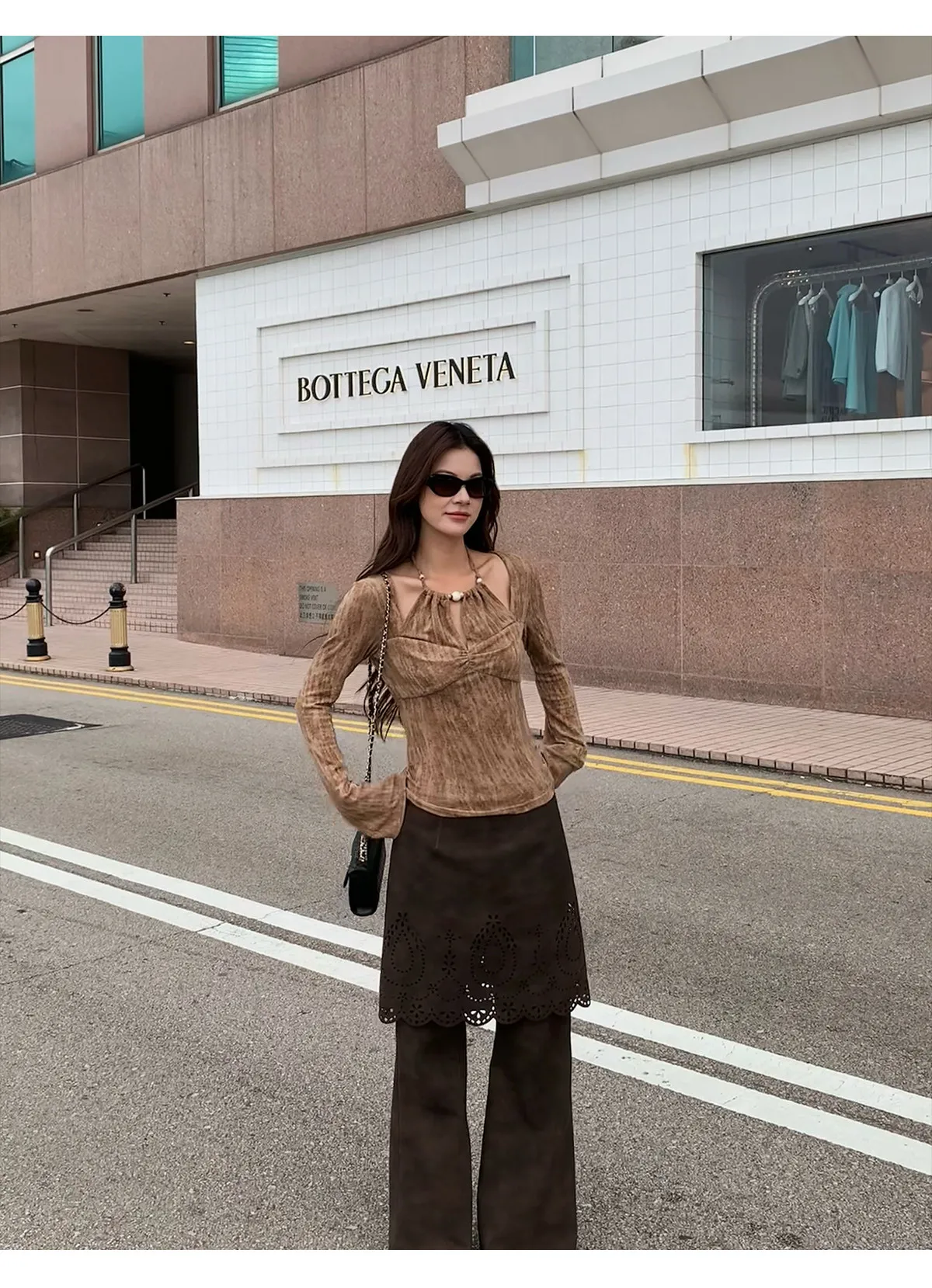 【MAR】Sweater Halter Manik-mani - Women'S Fashion Tops ulasan dan harga