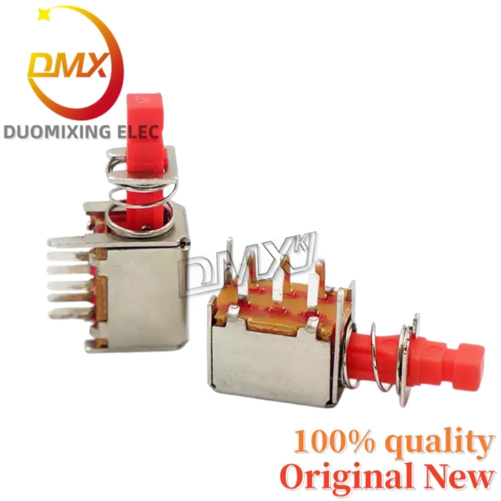 100PCS/Lot A03 straight key switch PS-22F03 22F02 push straight key power key switch 6-pin self-locking/unlocked piano keys