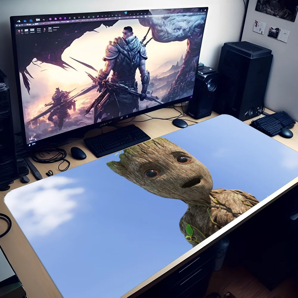 Disney Groot Guardians of The Galaxy Mousepad In Stocked Laptop Gaming Mice Mousepad Size for large Edge Locking Keyboard Pad