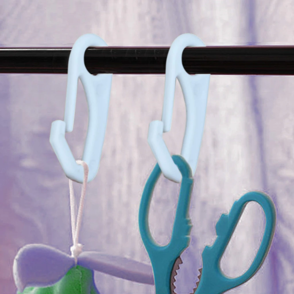 Plastic Nylon Flagpole Snap Hook White Quiet Anti Rust Clip Flagpole Snap Hook Clips for Outdoor Flags Mounting