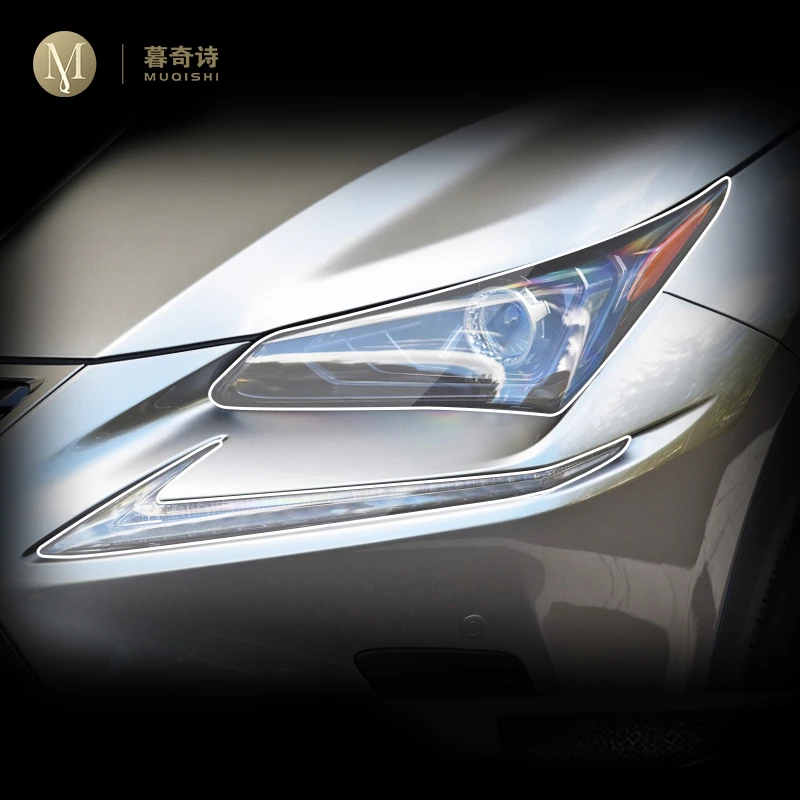 

Для Lexus NX 200 300 2014-2021 гг., внешняя пленка для автомобиля, ТПУ, PPF, фары, защитная пленка, ремонтная мембрана против царапин, дымчатая фара