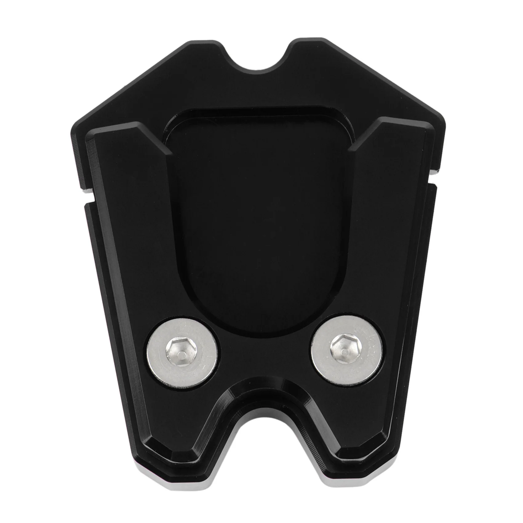 Motorcycle Kickstand Extension Plate Foot Side Stand Enlarge Pad for Vespa GTS GTV 3Vie(Black)