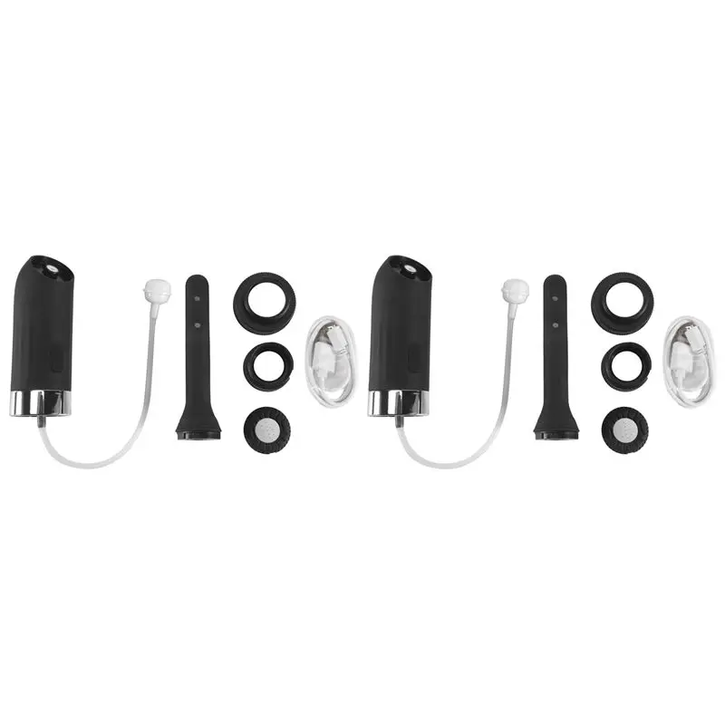 2X Enema Douches For Men Women, Automatic Electric Bidet Sprayer Personal Travel Bidet Douche For Colon Anus Cleansing