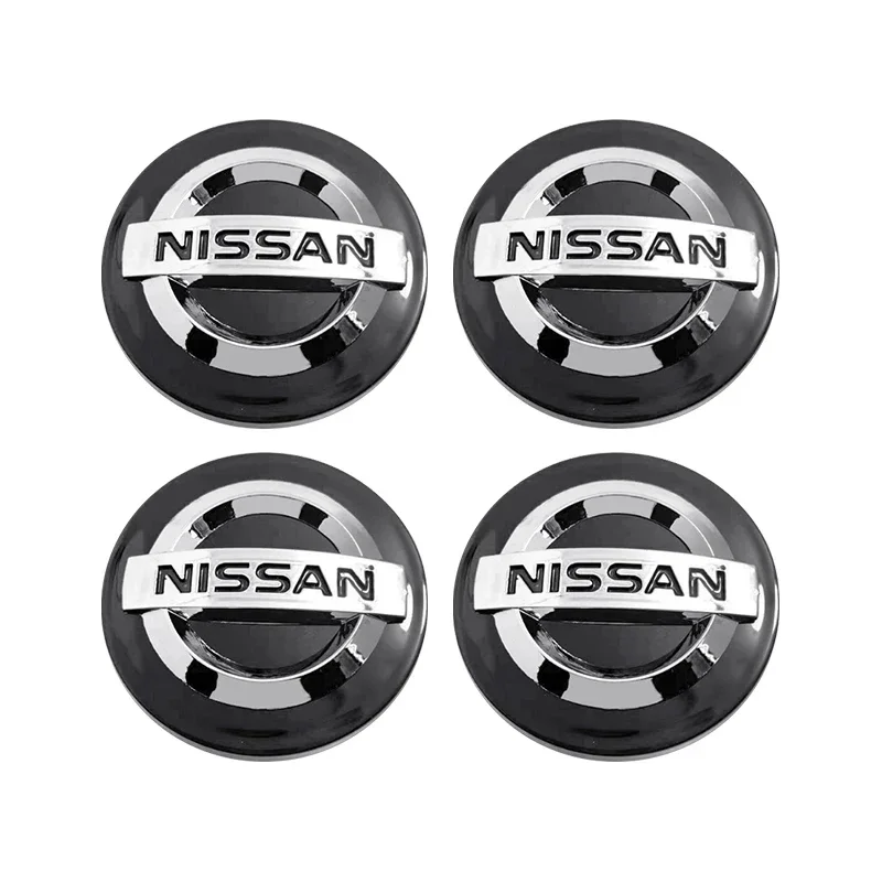 4pcs 54mm 60mm Wheel Center Cap Hub Cover Badge Emblem For Nissan X J10 Trail Tiida Teana Juke X-trail Almera Rogue Sport Versa