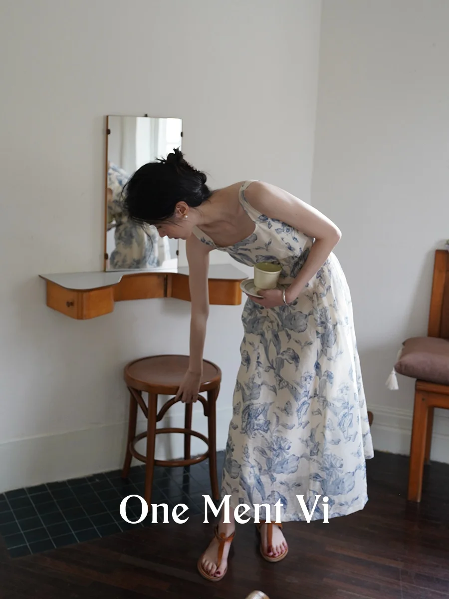 Robe rétro taille haute Svel ter Dr pour femmes, Vintage, taille froncée, imprimé Floral, pour voyager, été