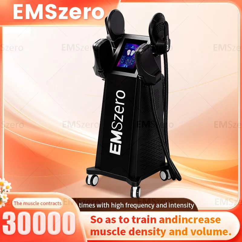 Neo DLS-EMS 6000W Power R F Nova hi-emt Emszero Machine with 4 pcs R F Handles With Pelvic Stimulation Pads Optional